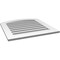 Ekena Millwork Arch Top Surface Mount PVC Gable Vent: Non-Functional, w/ 3-1/2"W x 1"P Standard Frame, 28"W x 28"H GVPAR28X2801SN - alternate 3